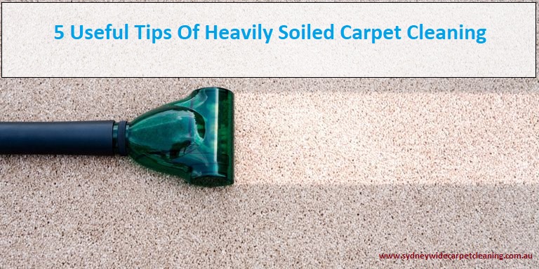 5 Useful Tips Of Heavily Soiled Carpet Cleaning