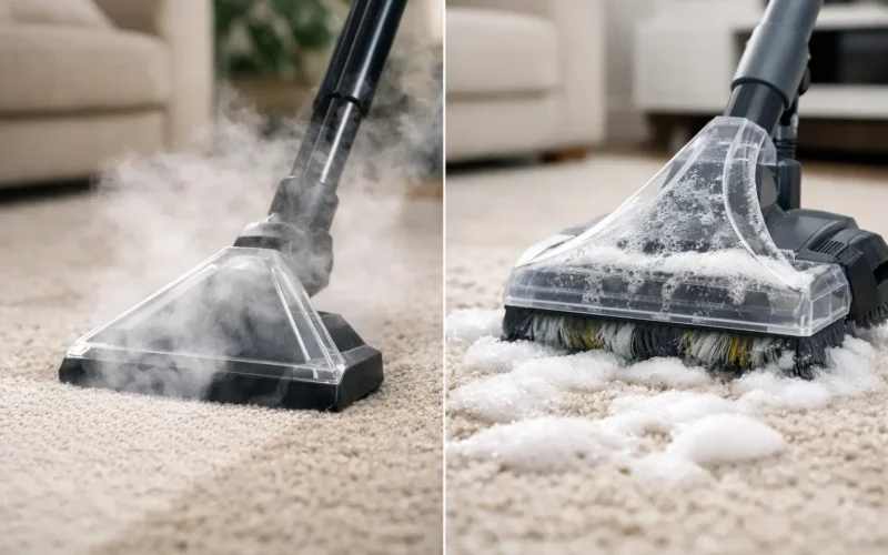 Steam Cleaning vs Shampooing Carpets