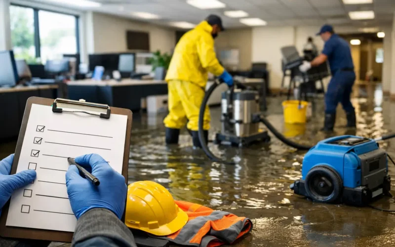 Commercial Flood Cleanup Checklist for Businesses