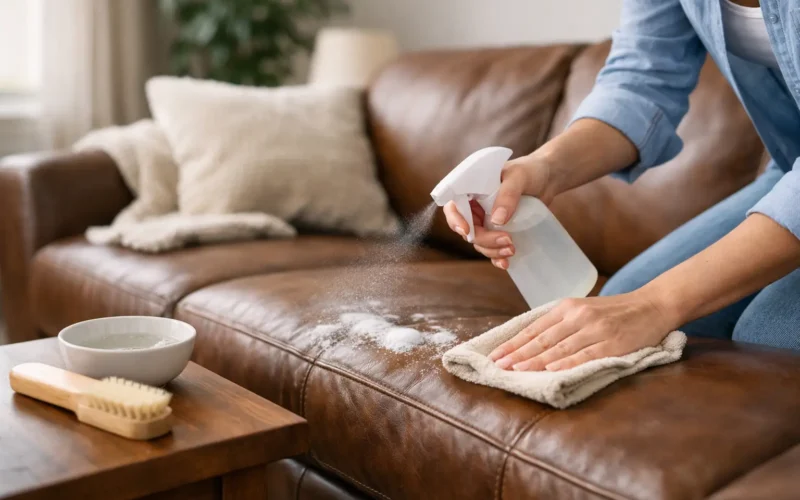How to Clean Leather Couches Safely at Home